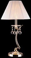 Настольная лампа с хрусталем Egypt Crystal 1087/1 золото + прозрачный хрусталь